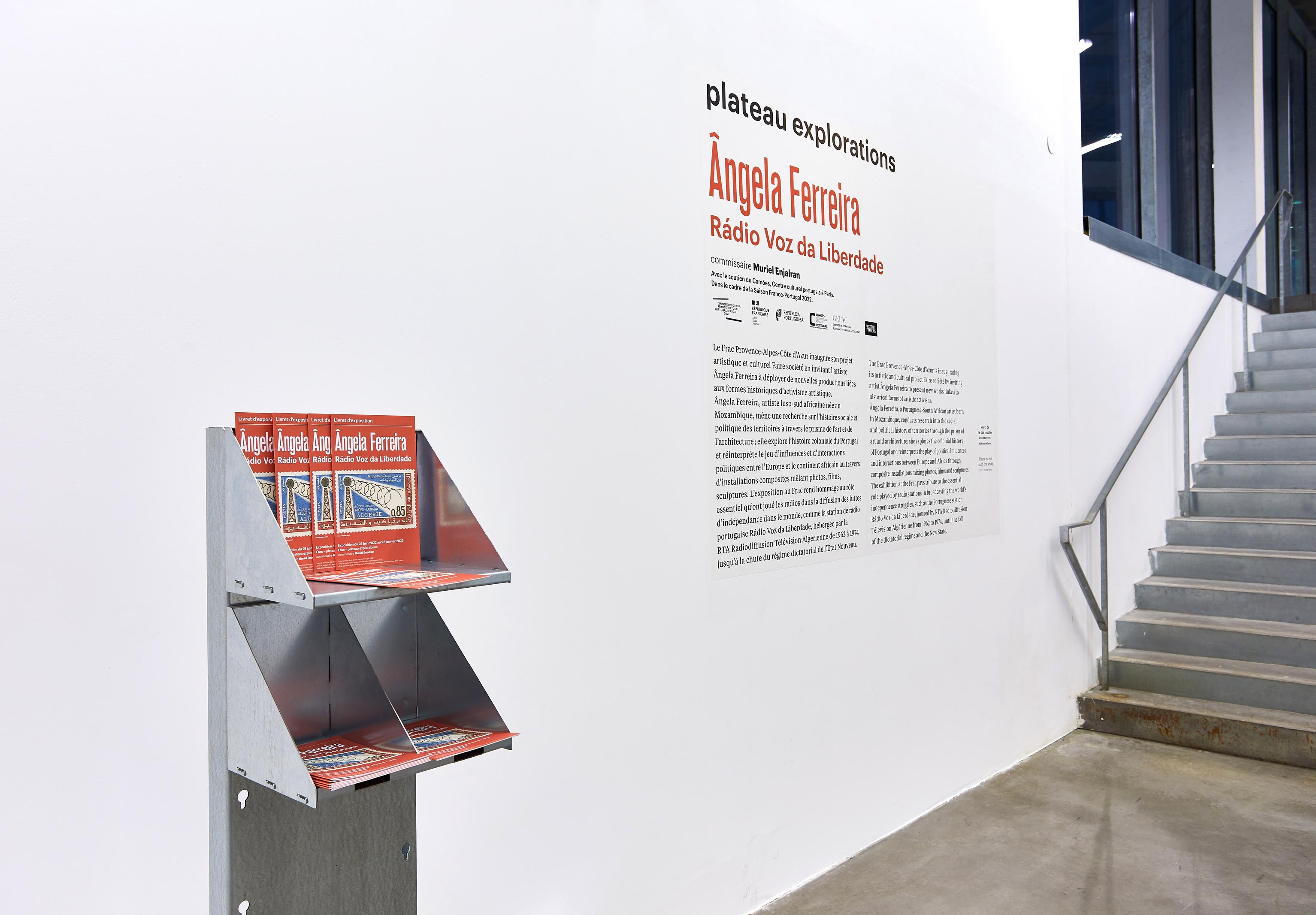 Mobilier de la signalétique du Frac Sud