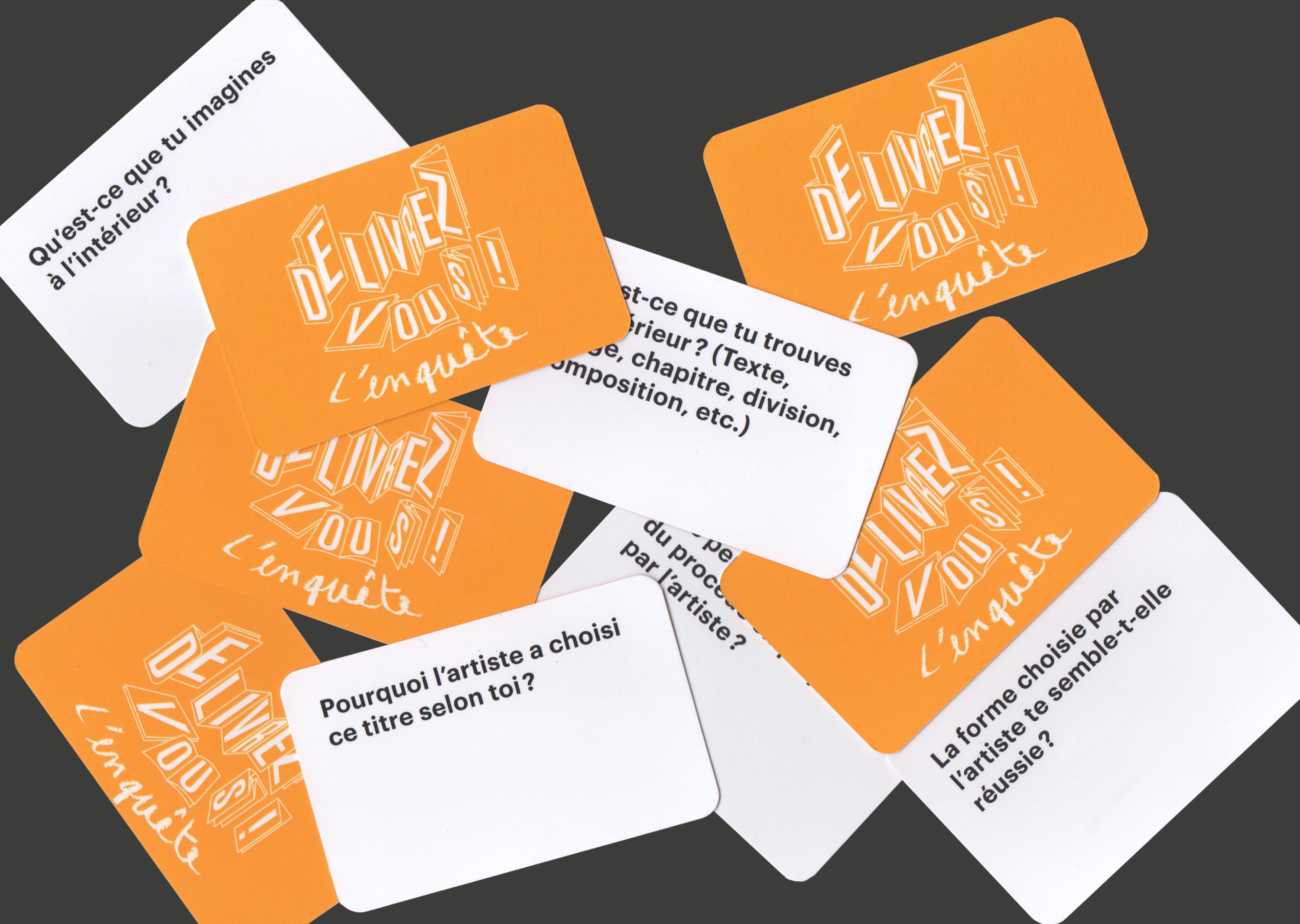 Vue de cartes à jouer du dispositif éducatif “Délivrez-vous” 